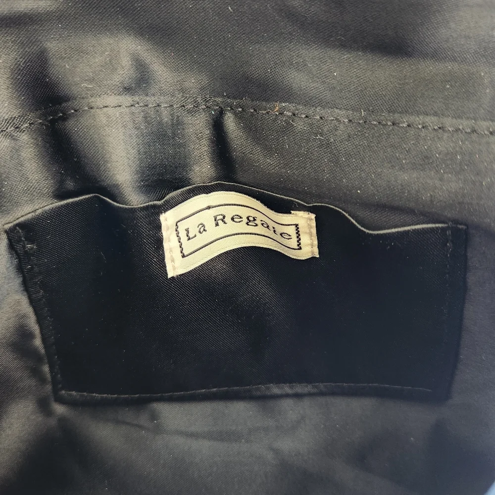 Le Regale Black Evening Formal Shoulder Bag Clutch Crossbody Elegant Glam Classy - Picture 10 of 13